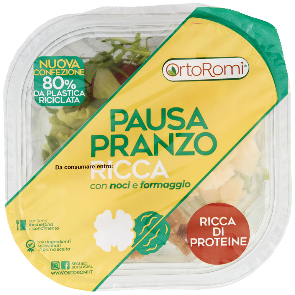 Insalata ricca con noci e formaggio 140 gr
