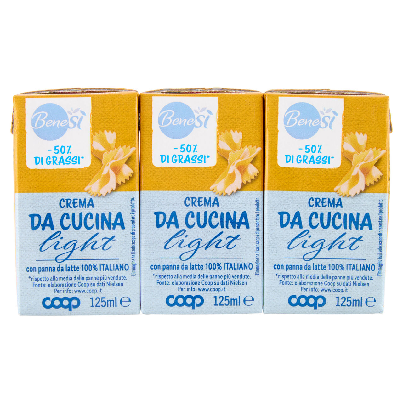 Crema leggera da cucina 3 pz da 125 ml - Immagine 01