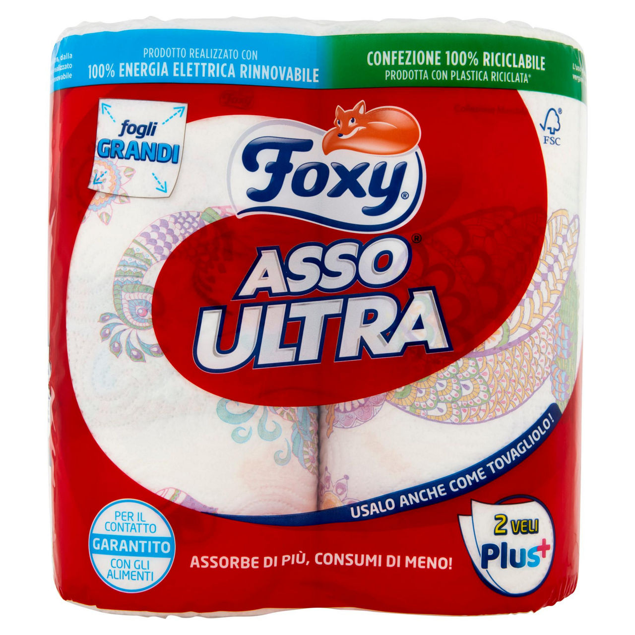 Asciugatutto fogli grandi 2 pz - Immagine 01