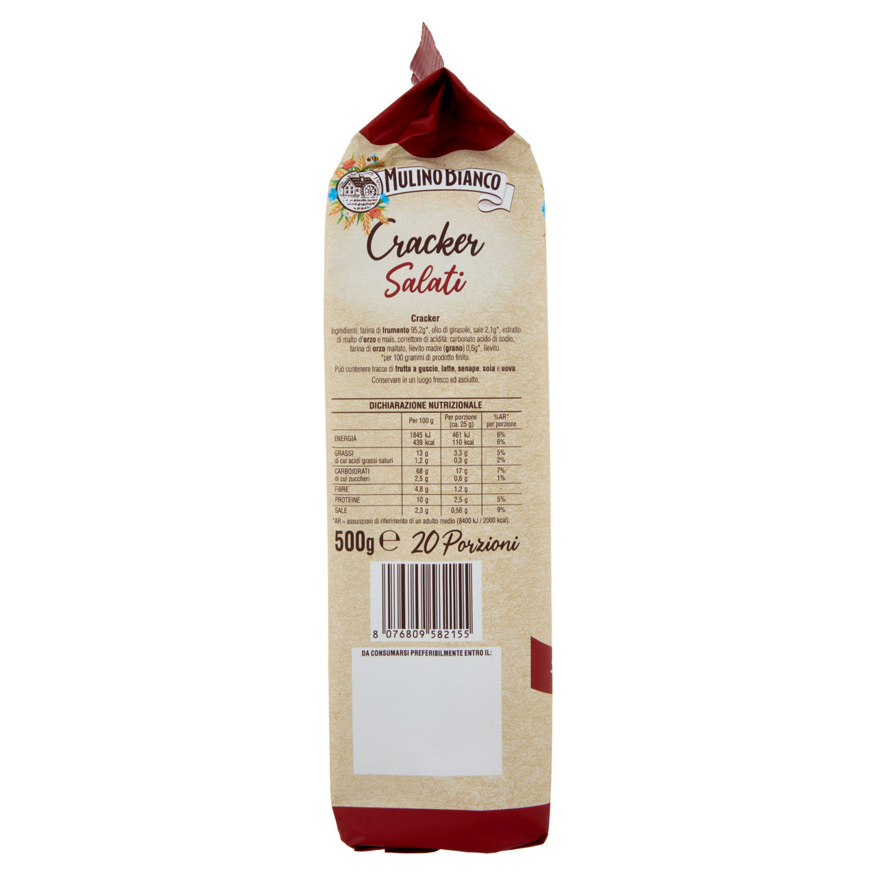 Cracker salati con lievito madre 20 pz 500 gr - Immagine 101