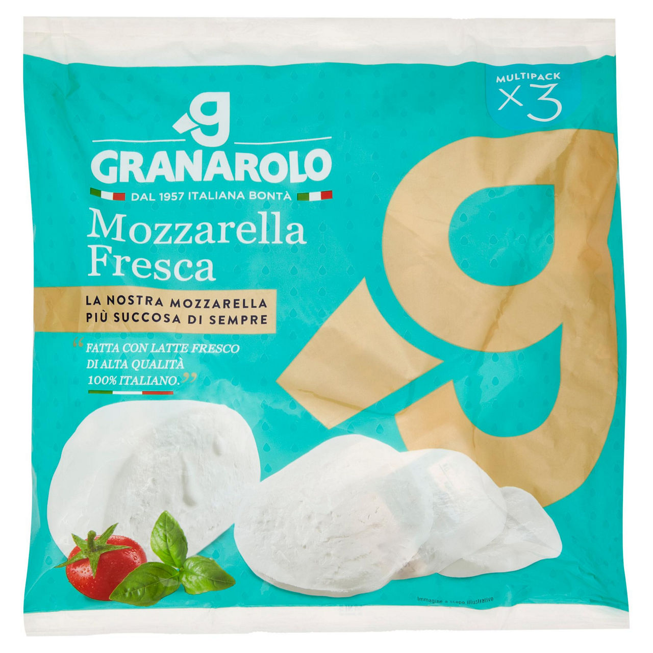 Mozzarella fresca 3 pz da 100 gr