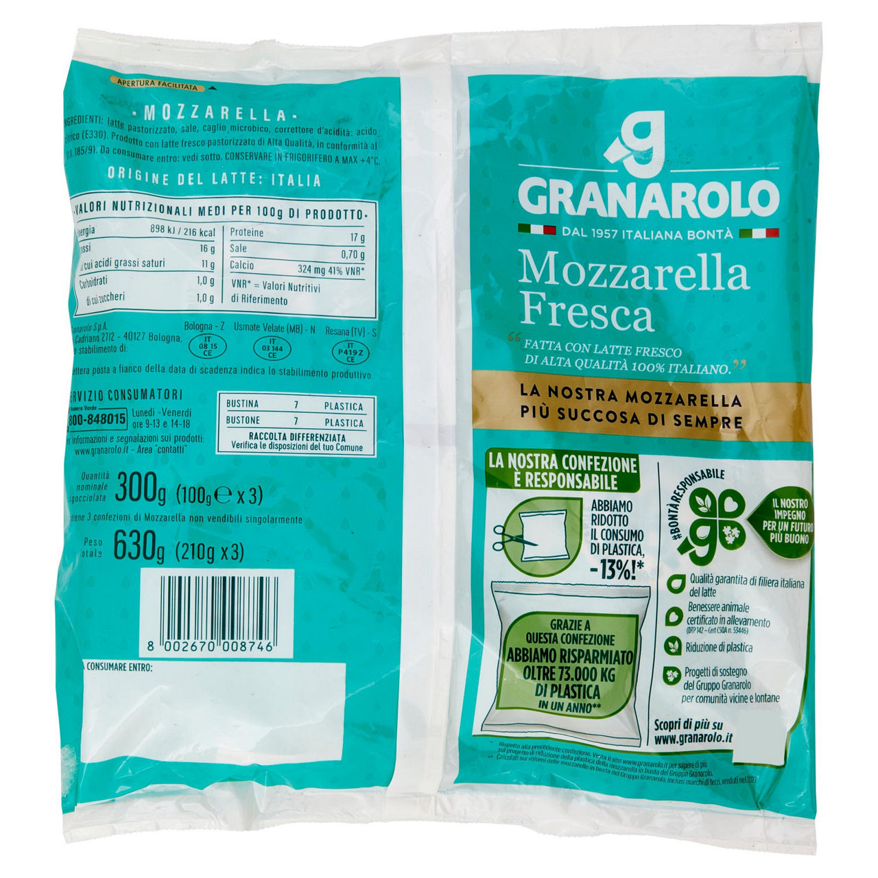 Mozzarella fresca 3 pz da 100 gr - Immagine 21