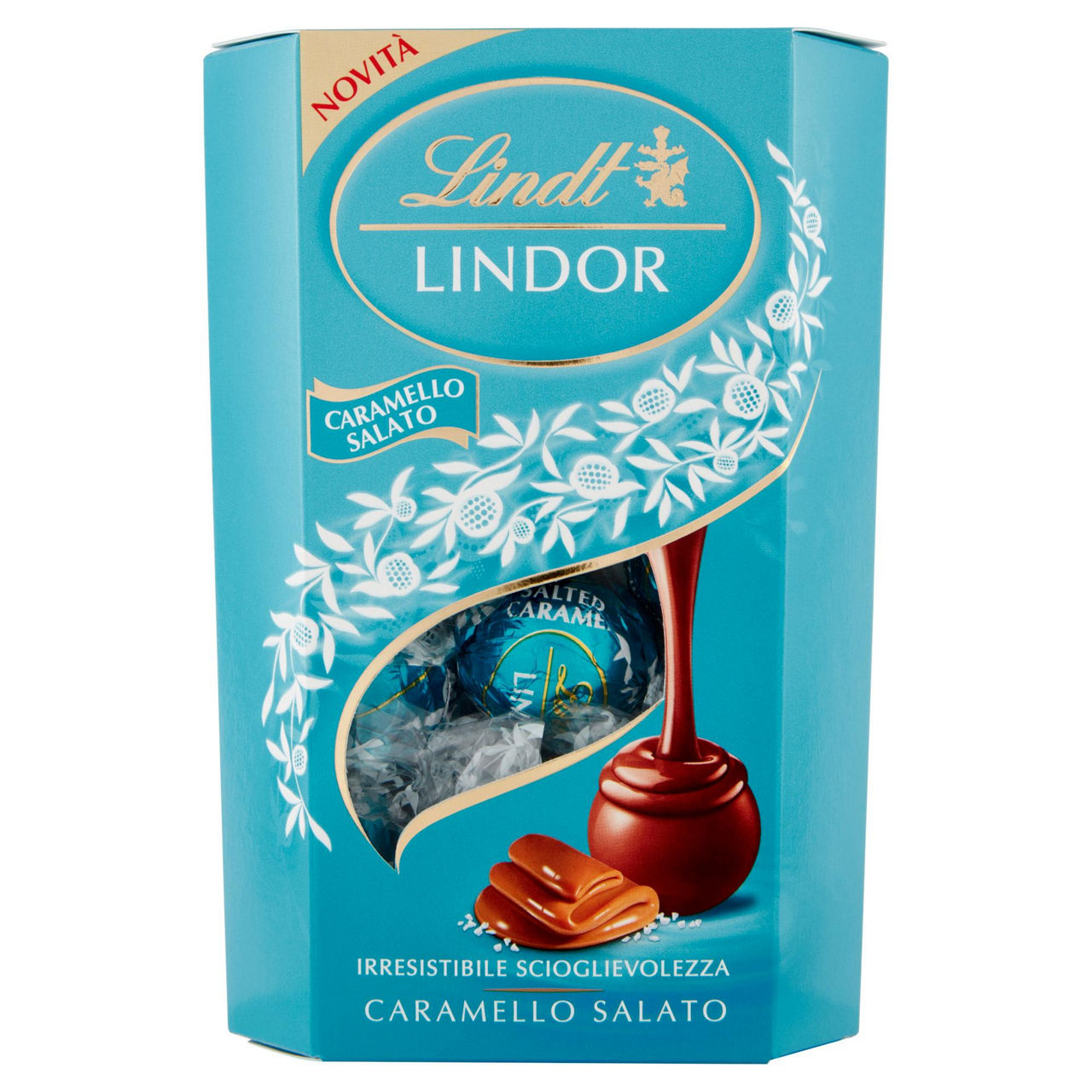 Praline con cioccolato al latte e ripieno al caramello salato 200 gr - Immagine 01