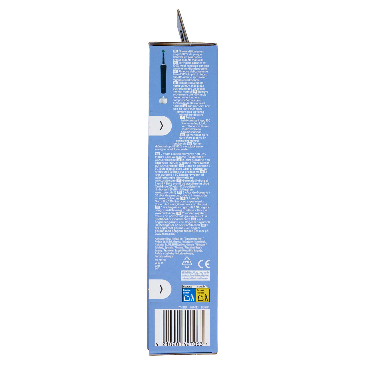 Spazzolino elettrico Vitality Pro nero 1 pz - Immagine 11