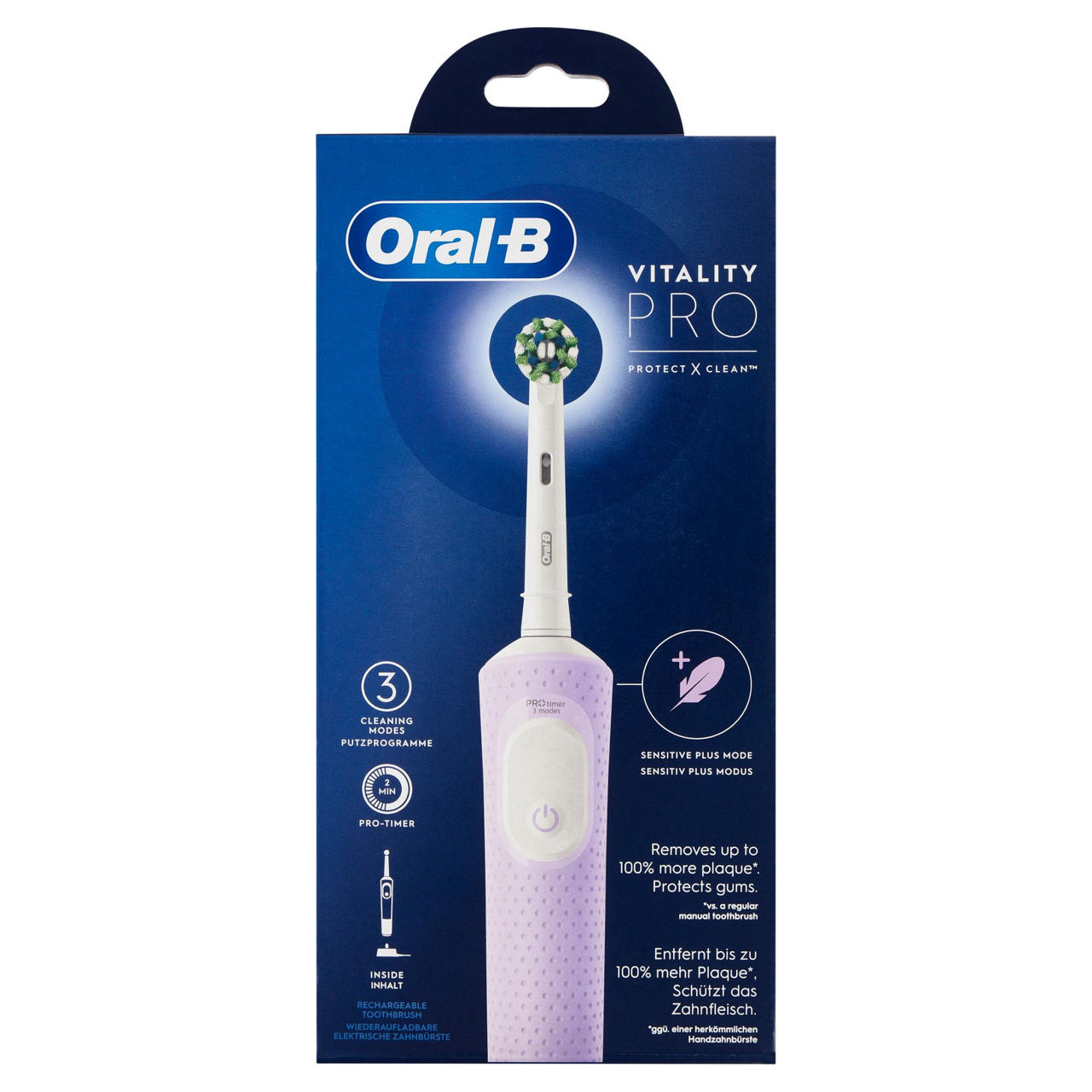 Spazzolino elettrico Vitality Pro lilla 1 pz - Immagine 01