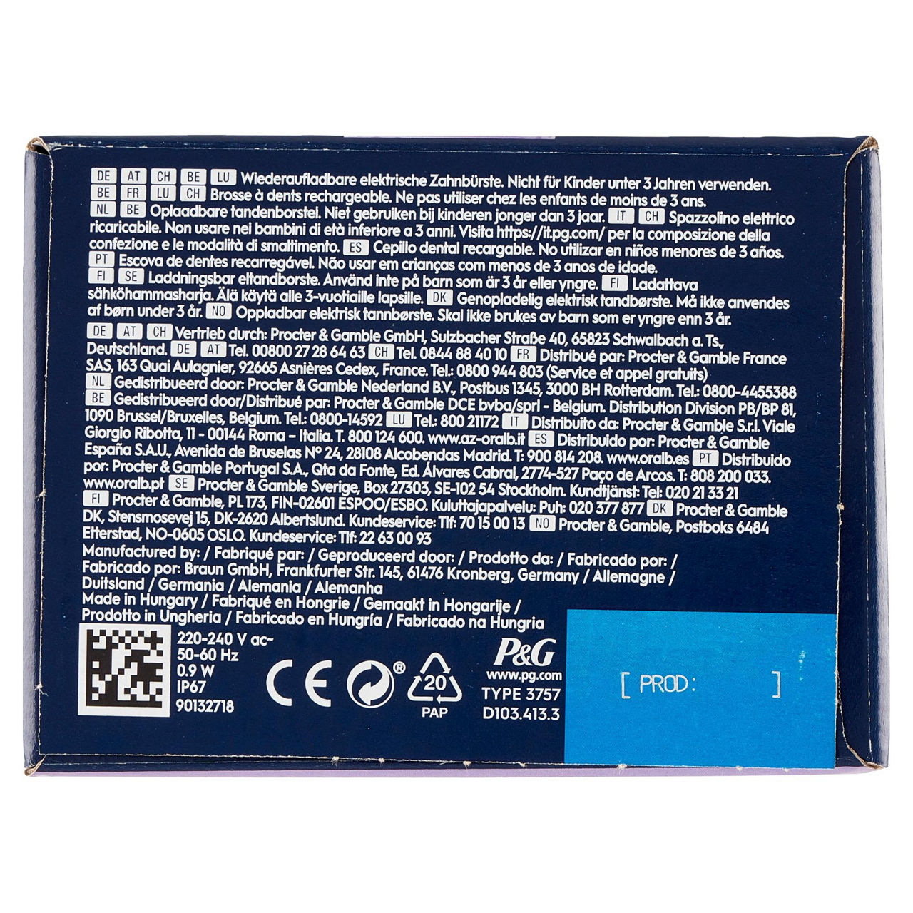 Spazzolino elettrico Vitality Pro lilla 1 pz - Immagine 51