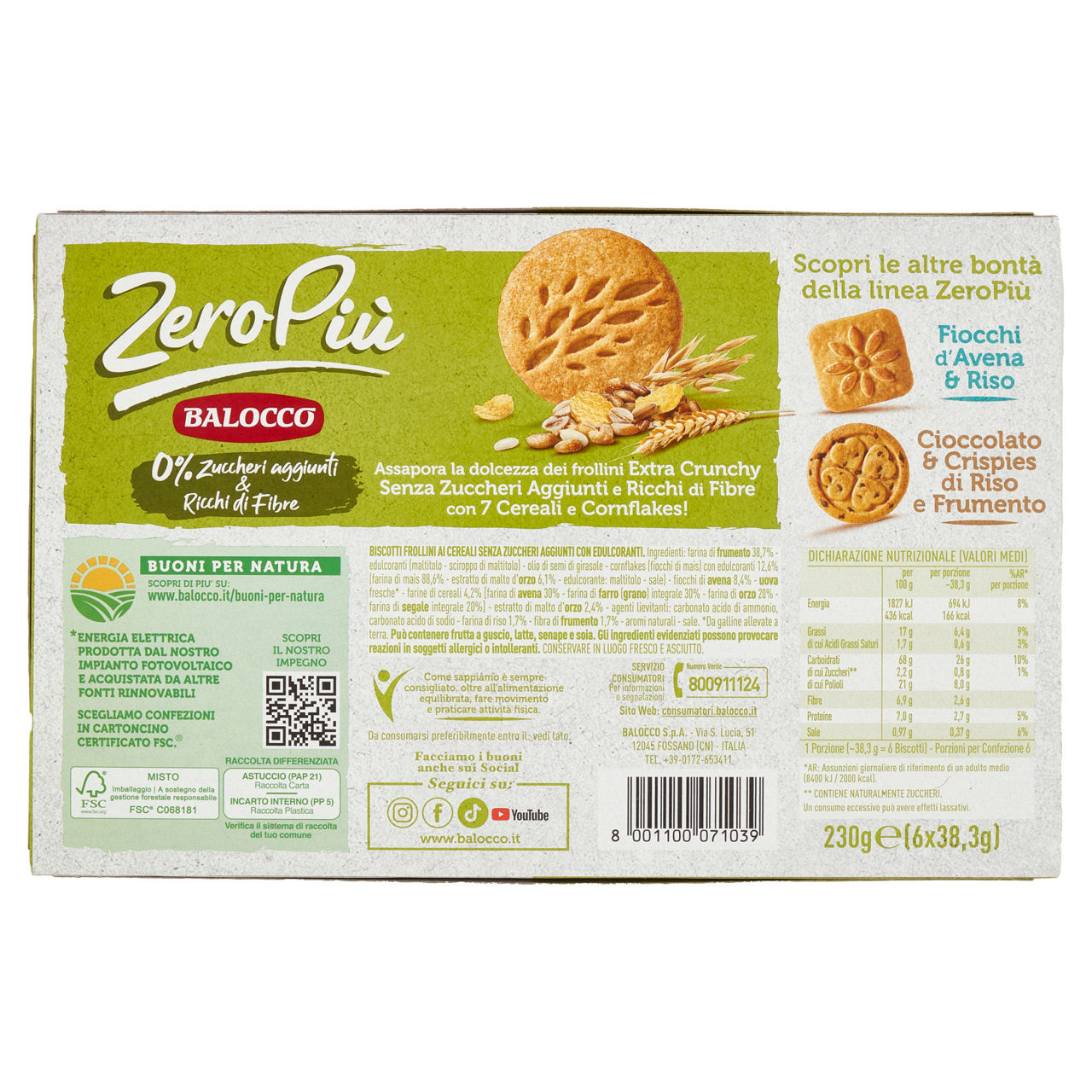 Biscotti frollini ai 7 cereali 230 gr - Immagine 21