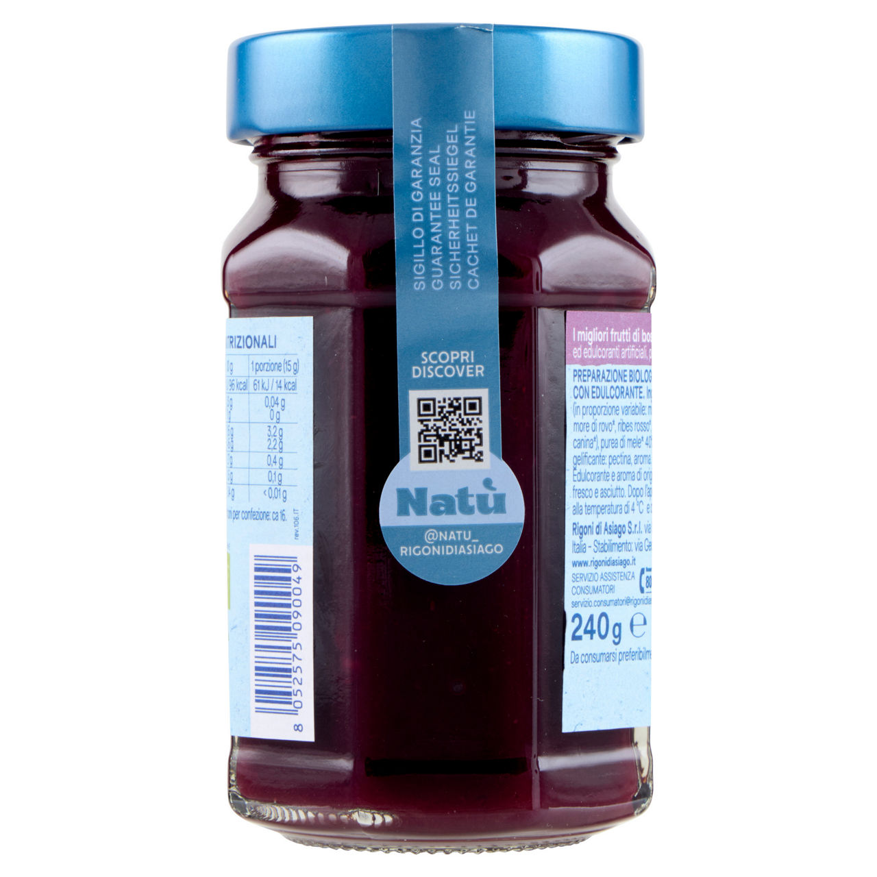 Preparazione ai frutti di bosco bio senza zuccheri aggiunti 240 gr - Immagine 21