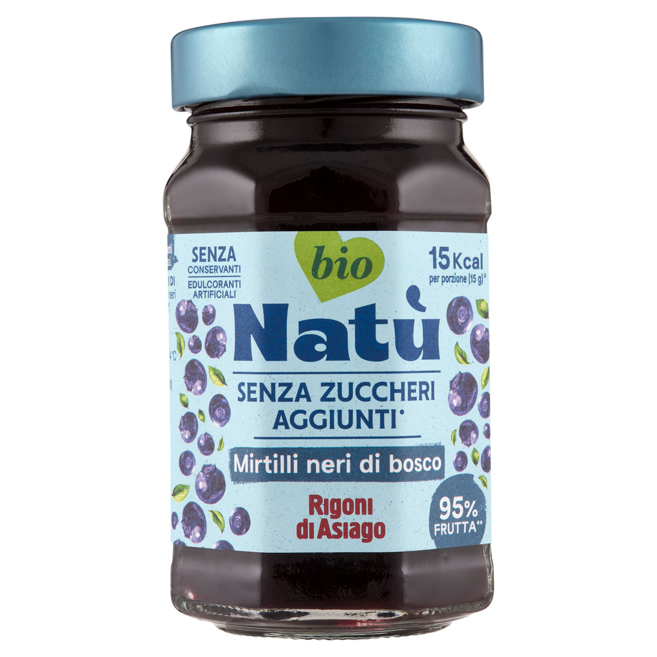 Confettura mirtilli neri bio natu' g 240 - Immagine 01