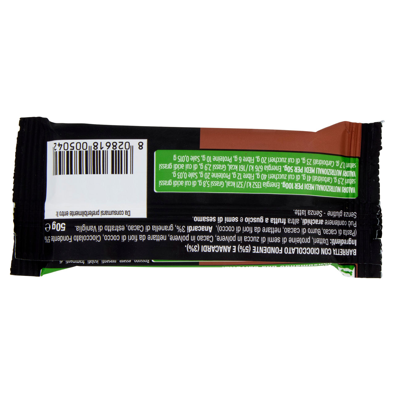 Barretta proteica di frutta secca al cioccolato 50 gr - Immagine 21