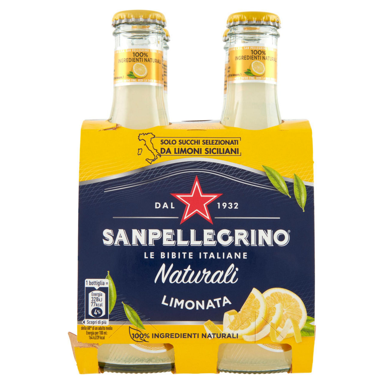 BIBITA SANPELLEGRINO LIMONATA CLUSTER VAP ML 200 X 4 - Immagine 01