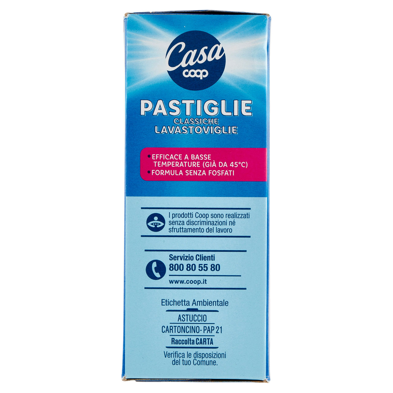Detersivo lavastoviglie tabs classiche coop casa pz 40 - Immagine 21
