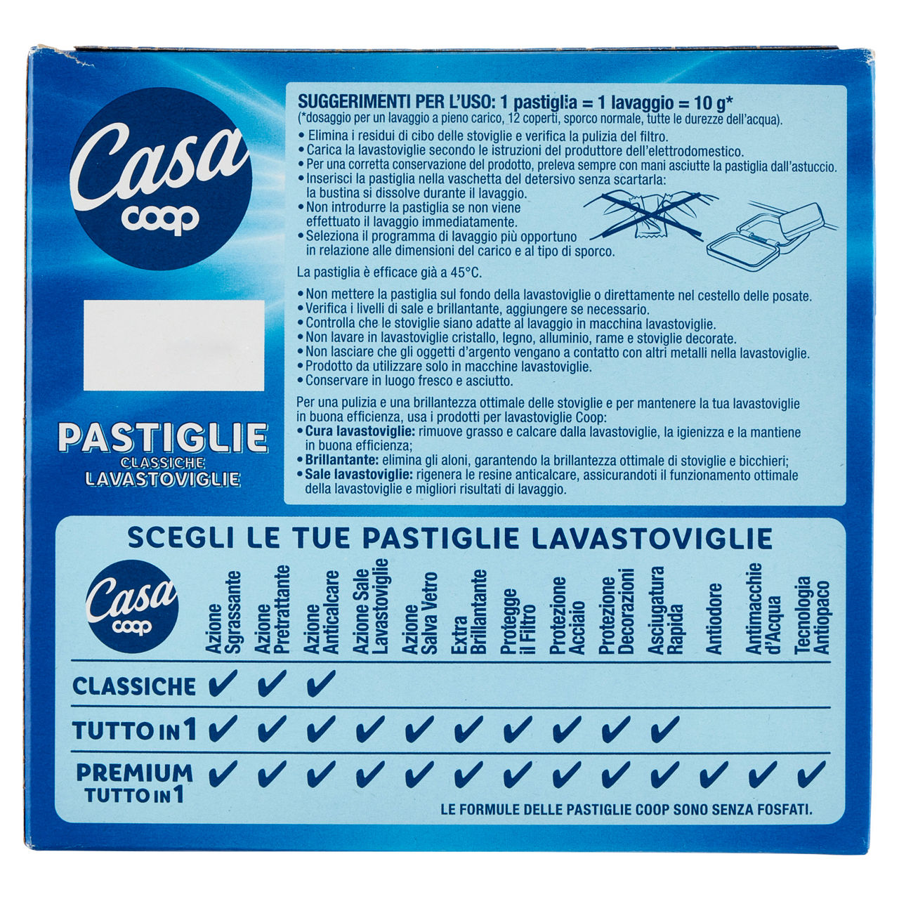 Detersivo lavastoviglie tabs classiche coop casa pz 40 - Immagine 31