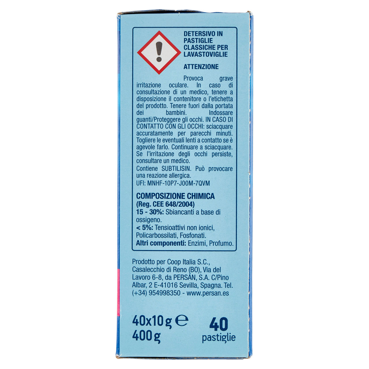 Detersivo lavastoviglie tabs classiche coop casa pz 40 - Immagine 41