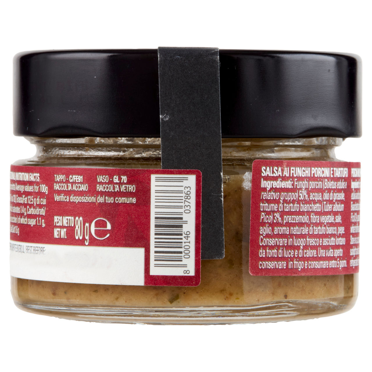 Salsa porcini e tartufo con soli aromi naturali 80 gr - Immagine 41