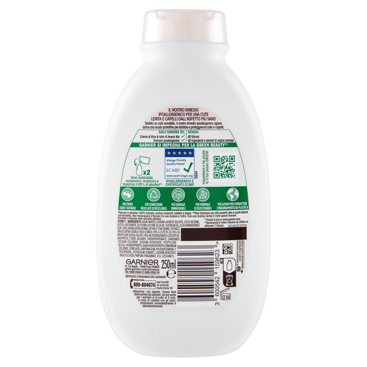 Shampoo delicato lenitivo delicatezza d'avena 250 ml - Immagine 21