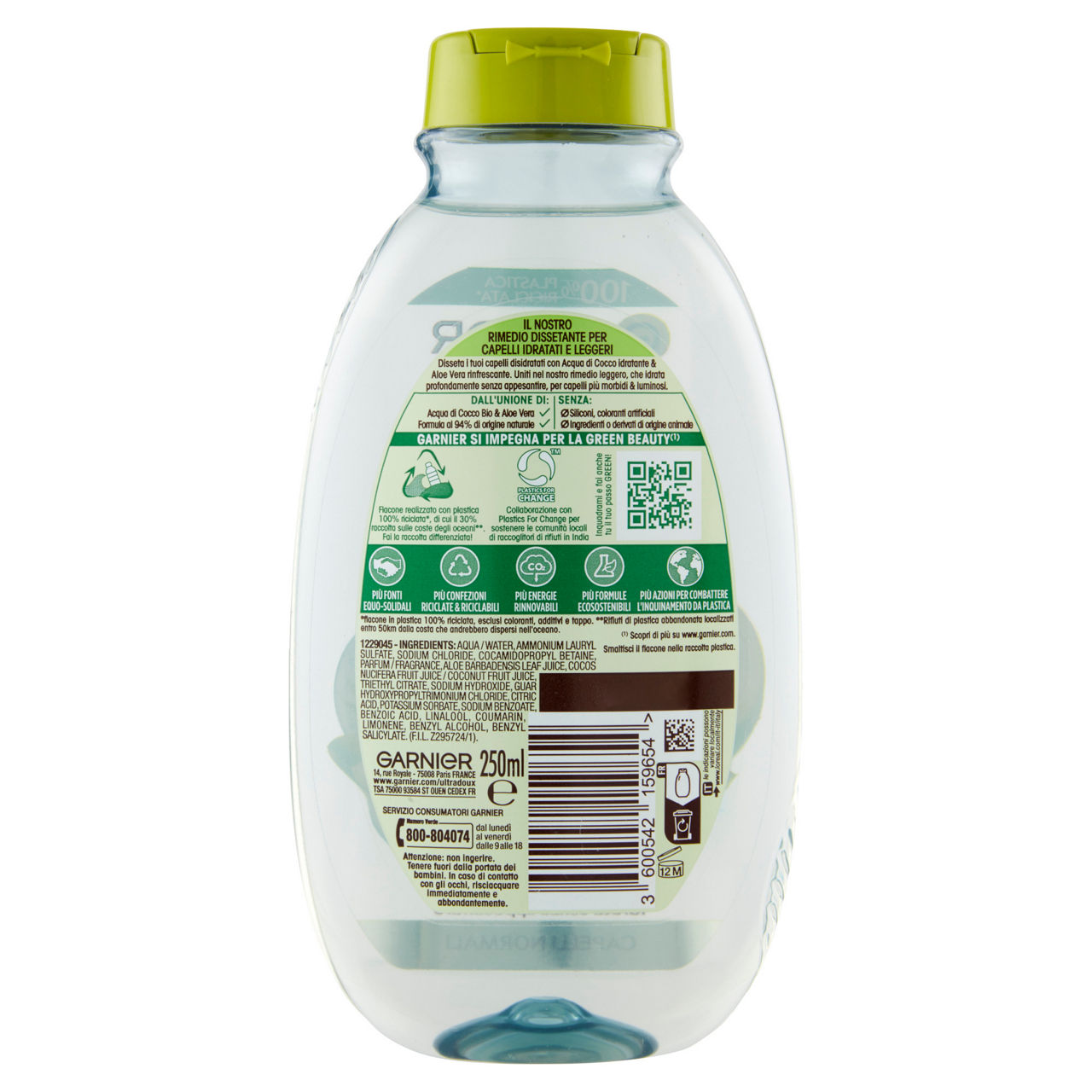 Shampoo idratante acqua di cocco e aloe vera 250 ml - Immagine 21