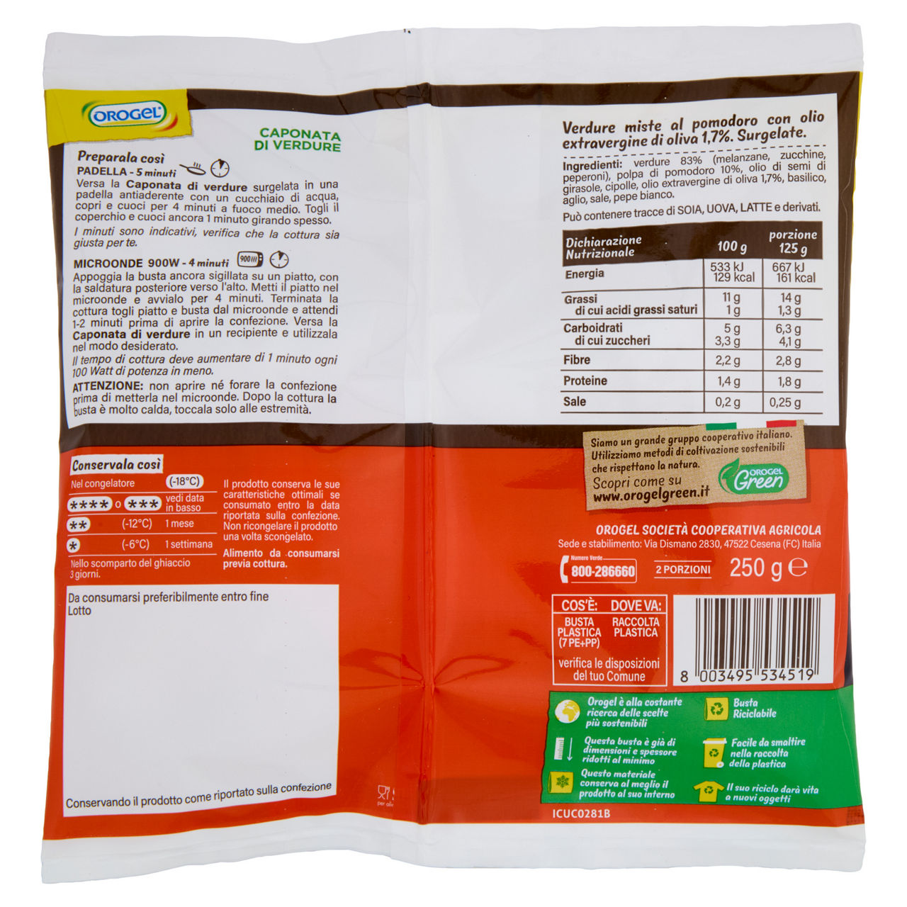 Caponata di verdure gusto ricco surgelata 250 gr - Immagine 31