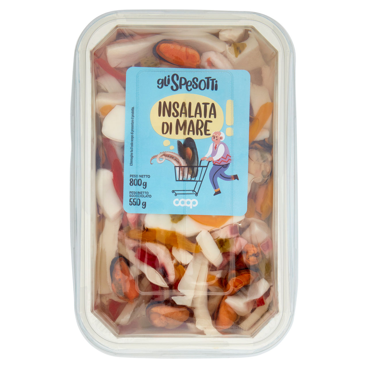 Insalata di mare con verdure 800 gr