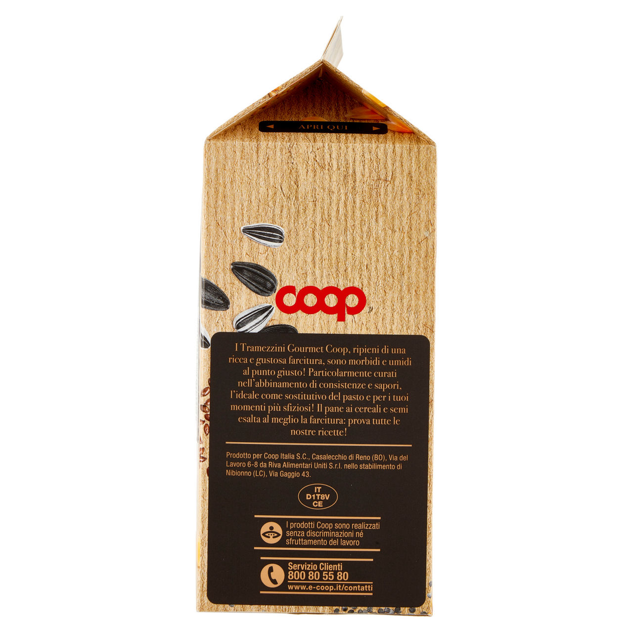 Tramezzini Gourmet con speck cotto crema ai funghi e pomodori secchi 2 pz 160 gr - Immagine 21