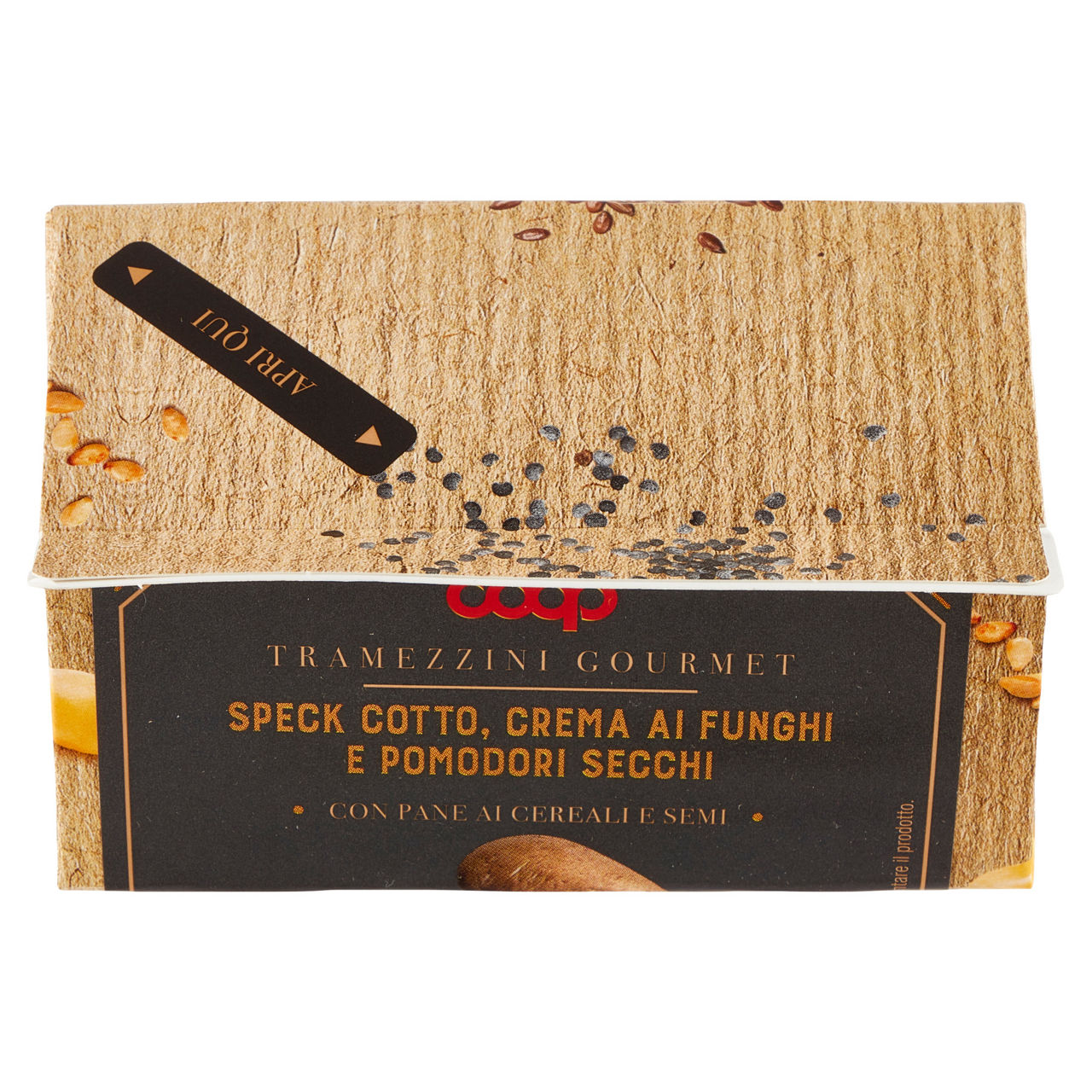 Tramezzini Gourmet con speck cotto crema ai funghi e pomodori secchi 2 pz 160 gr - Immagine 51