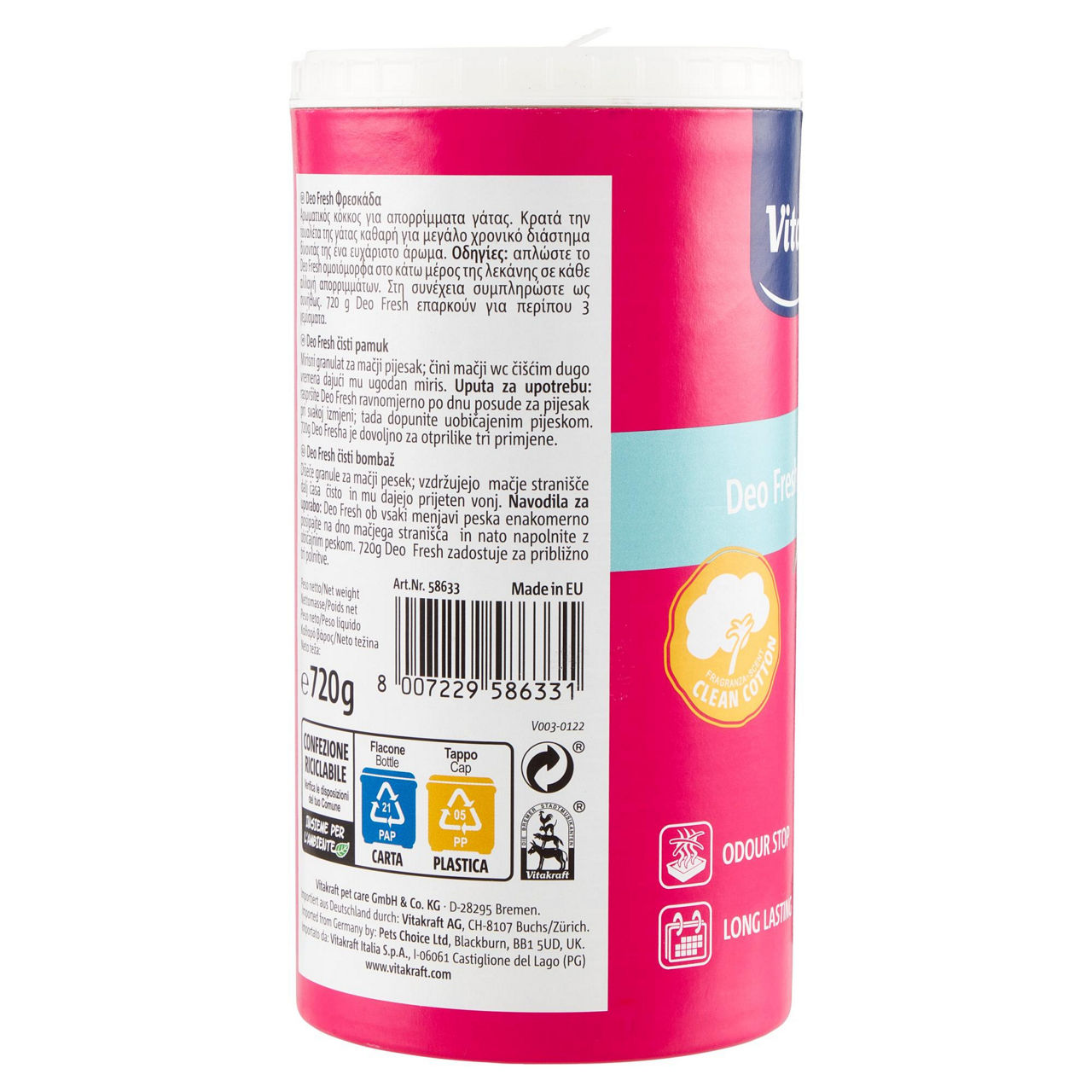 Deo fresh clean cotton vitakraft care g720 - Immagine 11