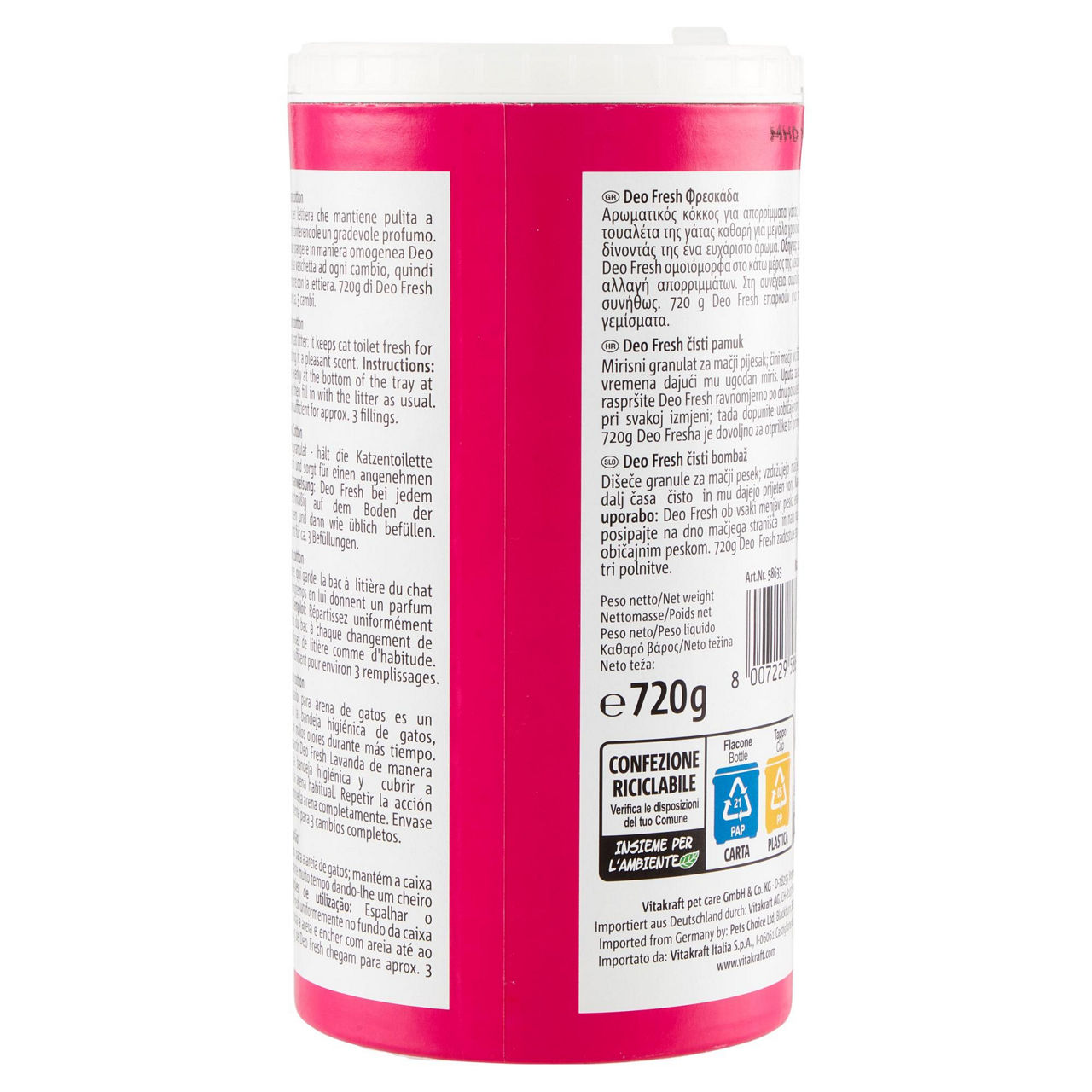 Deo fresh clean cotton vitakraft care g720 - Immagine 21