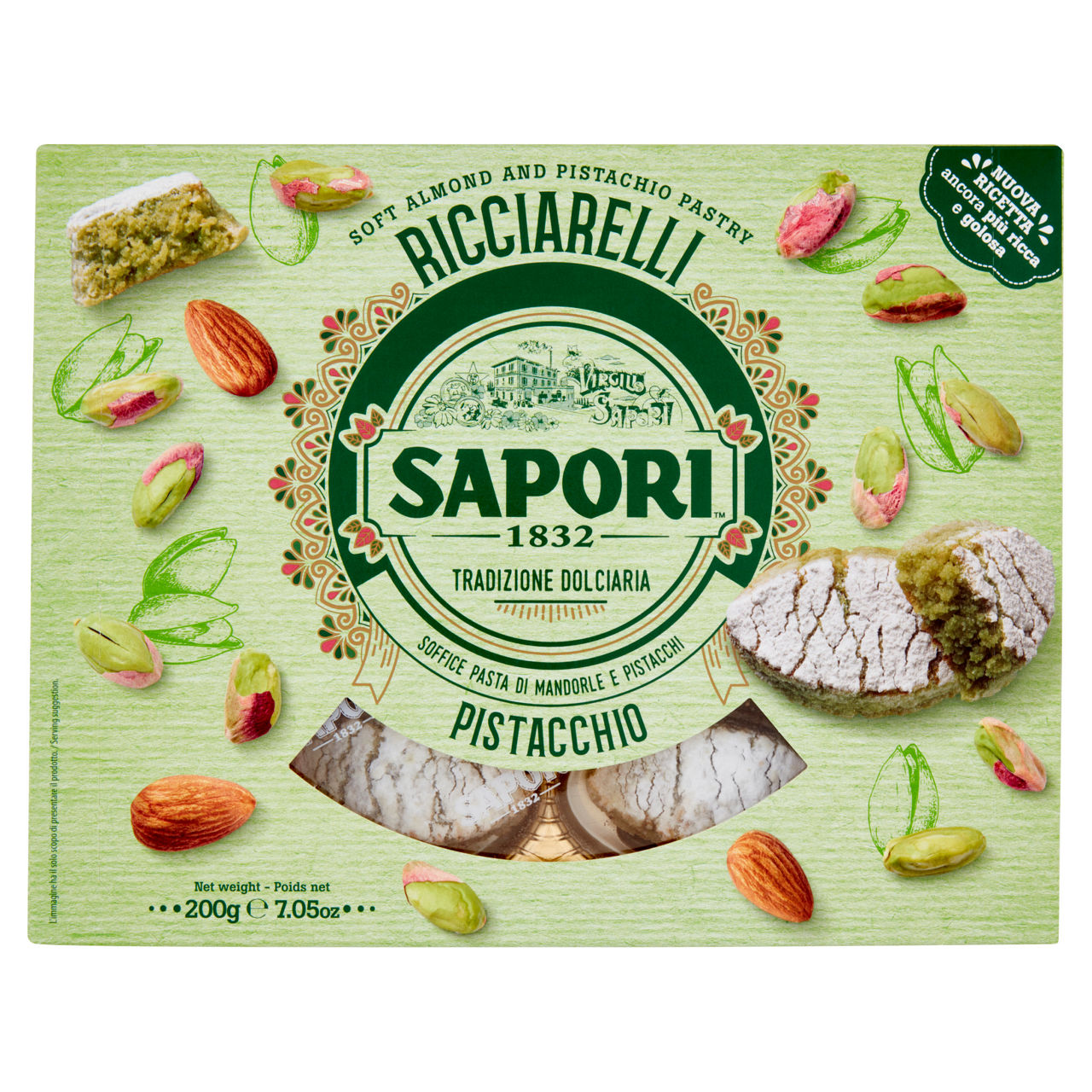 Ricciarelli al pistacchio 200 gr - Immagine 01