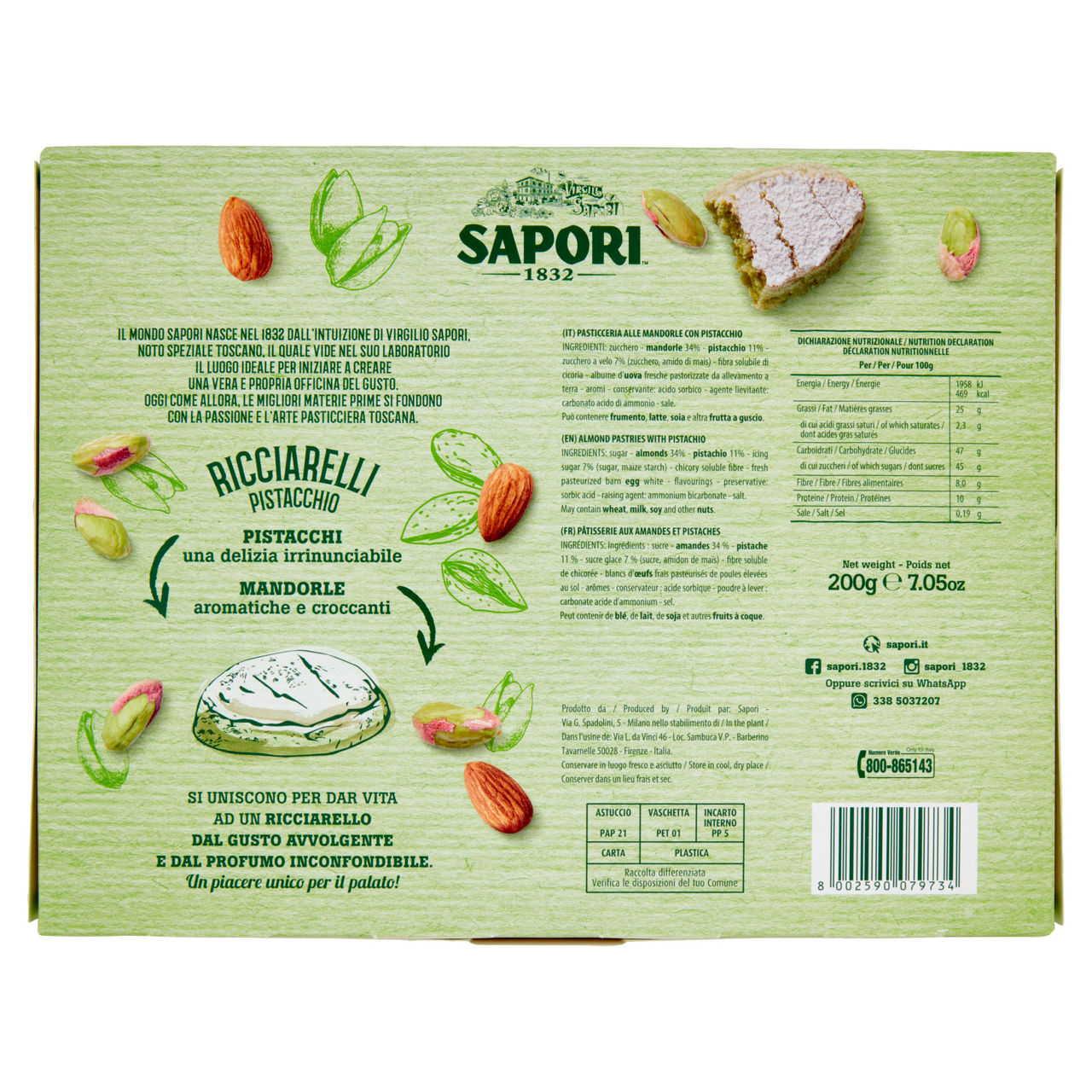 Ricciarelli al pistacchio 200 gr - Immagine 21