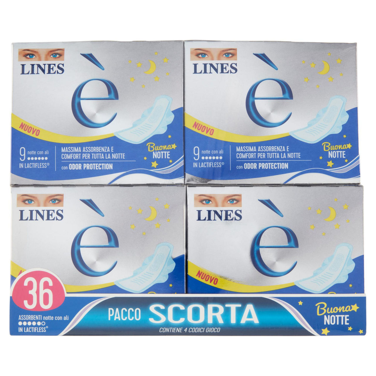Assorbenti notte pacco scorta 36 pz  - Immagine 01