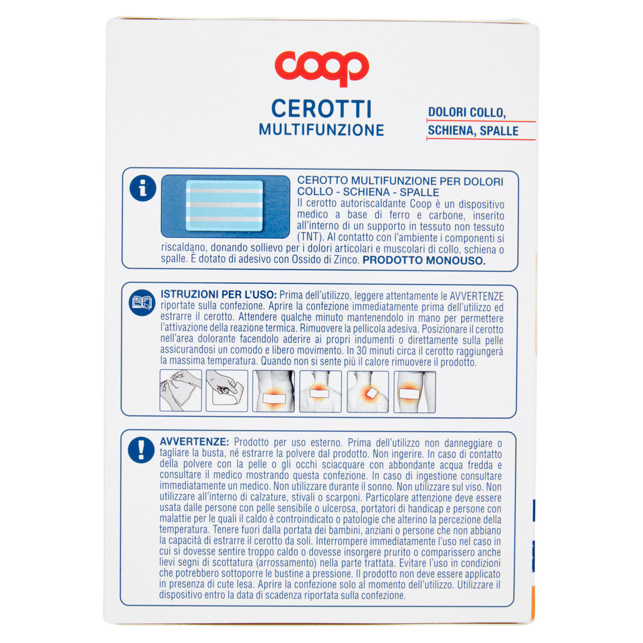 Cerotti autoriscaldanti multifunzione collo schiena spalle coop pz.3 - Immagine 31