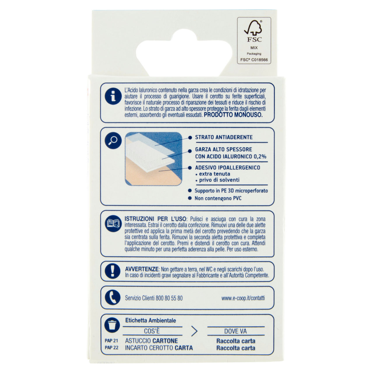 Cerotti cicatrizzanti con acido ialuronico coop formati assortiti pz 20 - Immagine 31