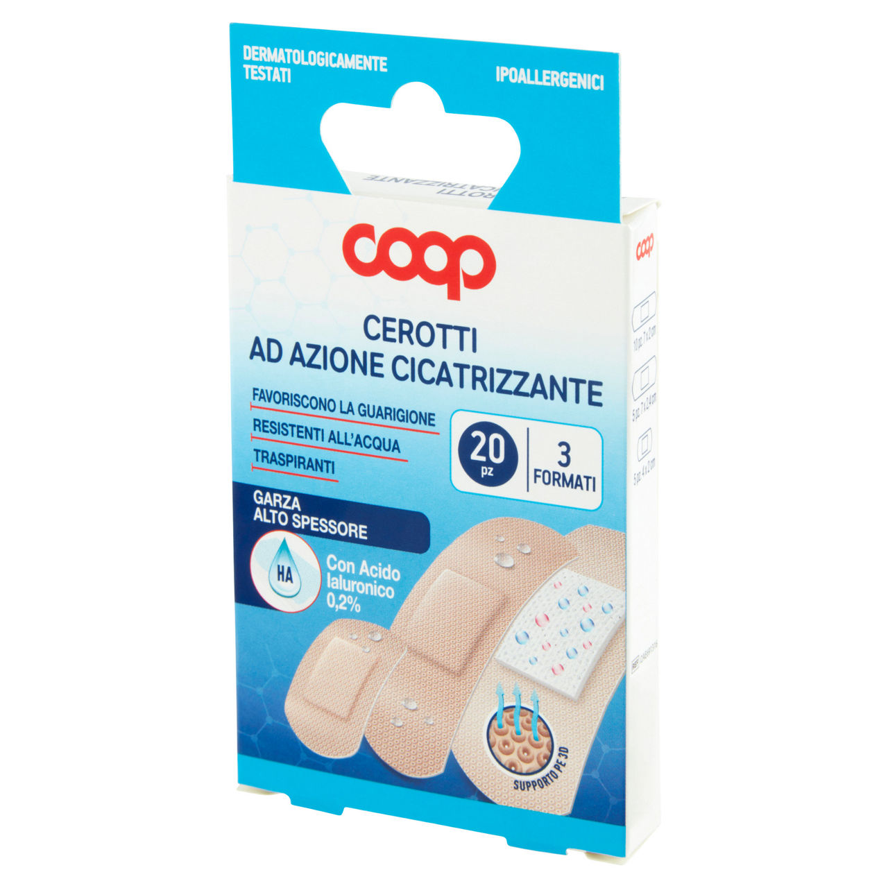 Cerotti cicatrizzanti con acido ialuronico coop formati assortiti pz 20 - Immagine 11