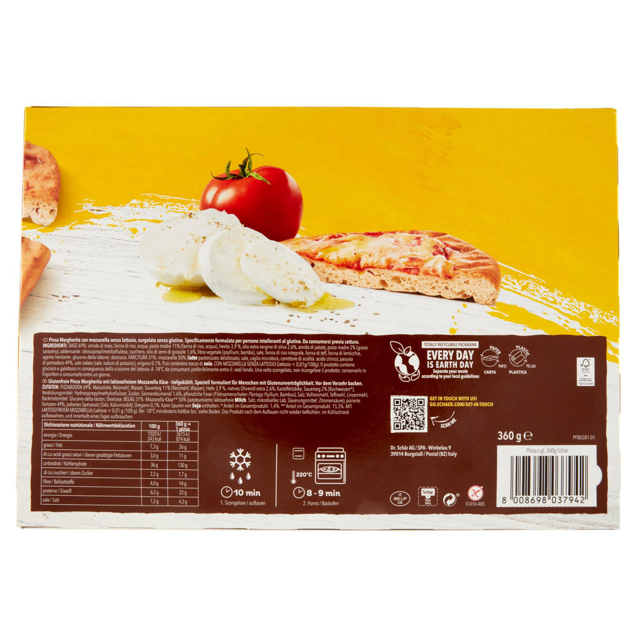 Pinsa Margherita 360 gr - Immagine 21