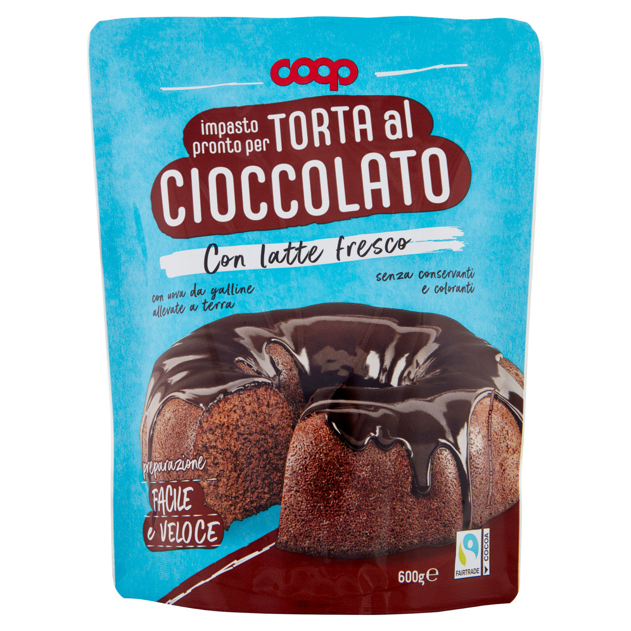 Impasto pronto fresco per torta al cioccolato 600 gr - Immagine 01