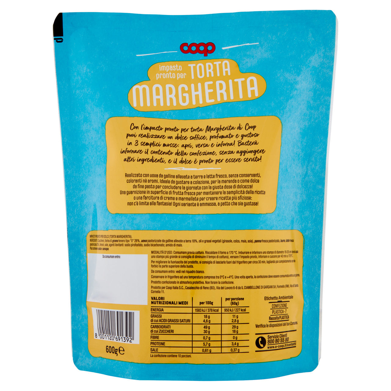 Impasto pronto fresco per torta margherita 600 gr - Immagine 31