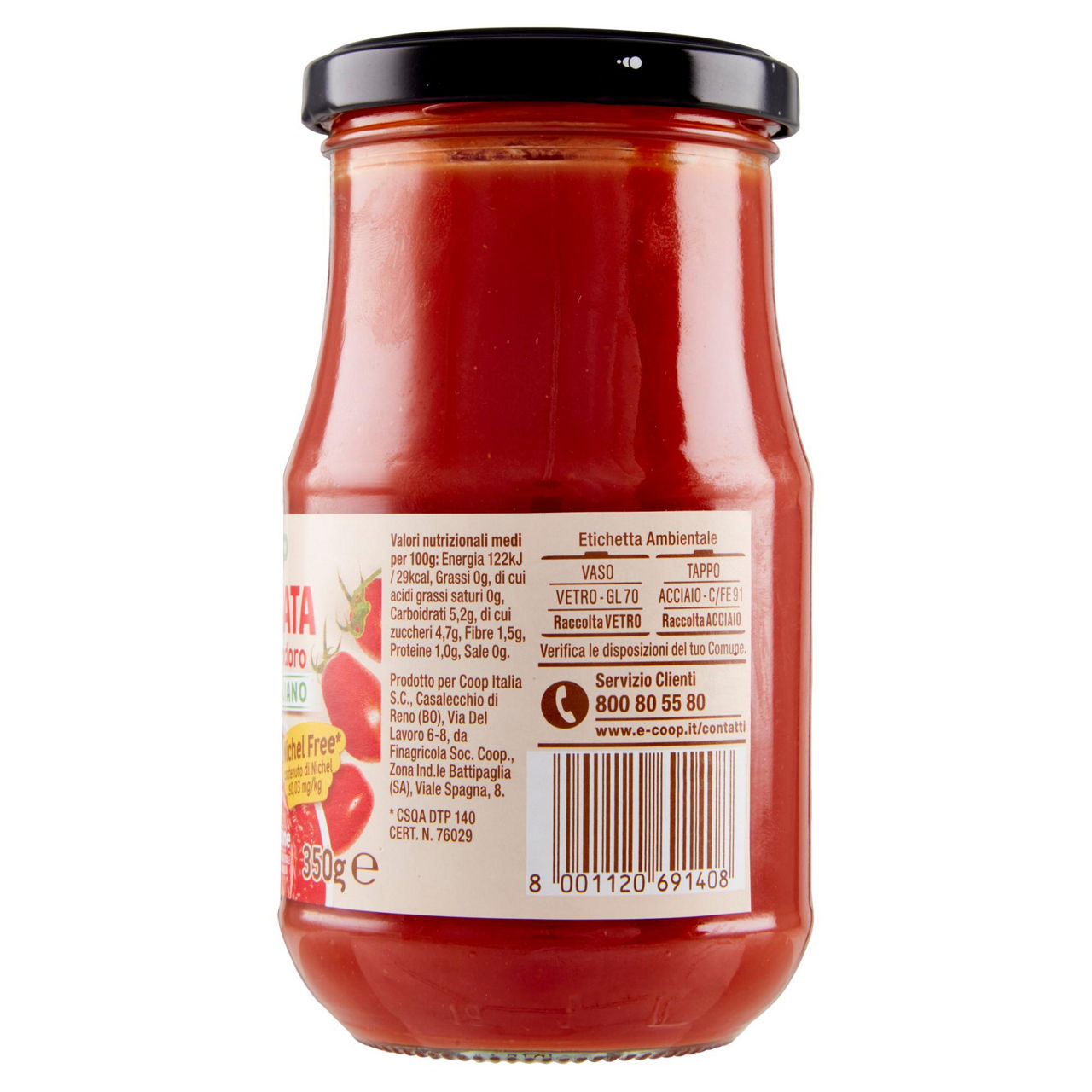 Passata di pomodoro nichel free 350 gr - Immagine 31