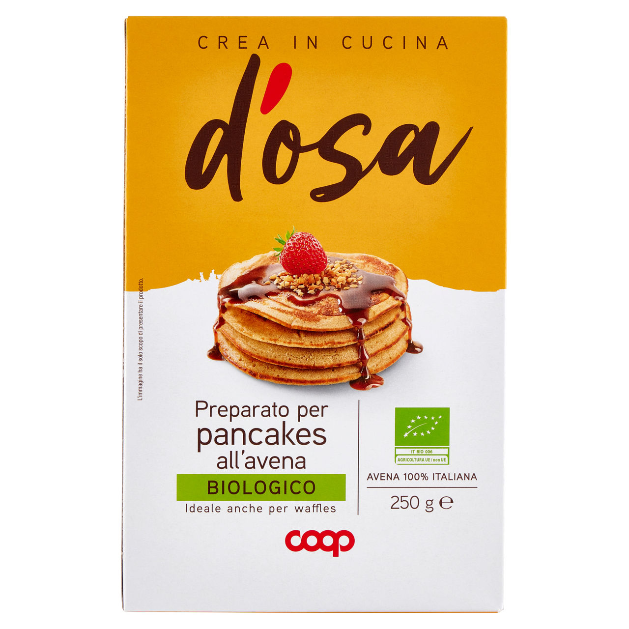 Preparato per pancakes all'avena bio 250 gr - Immagine 01