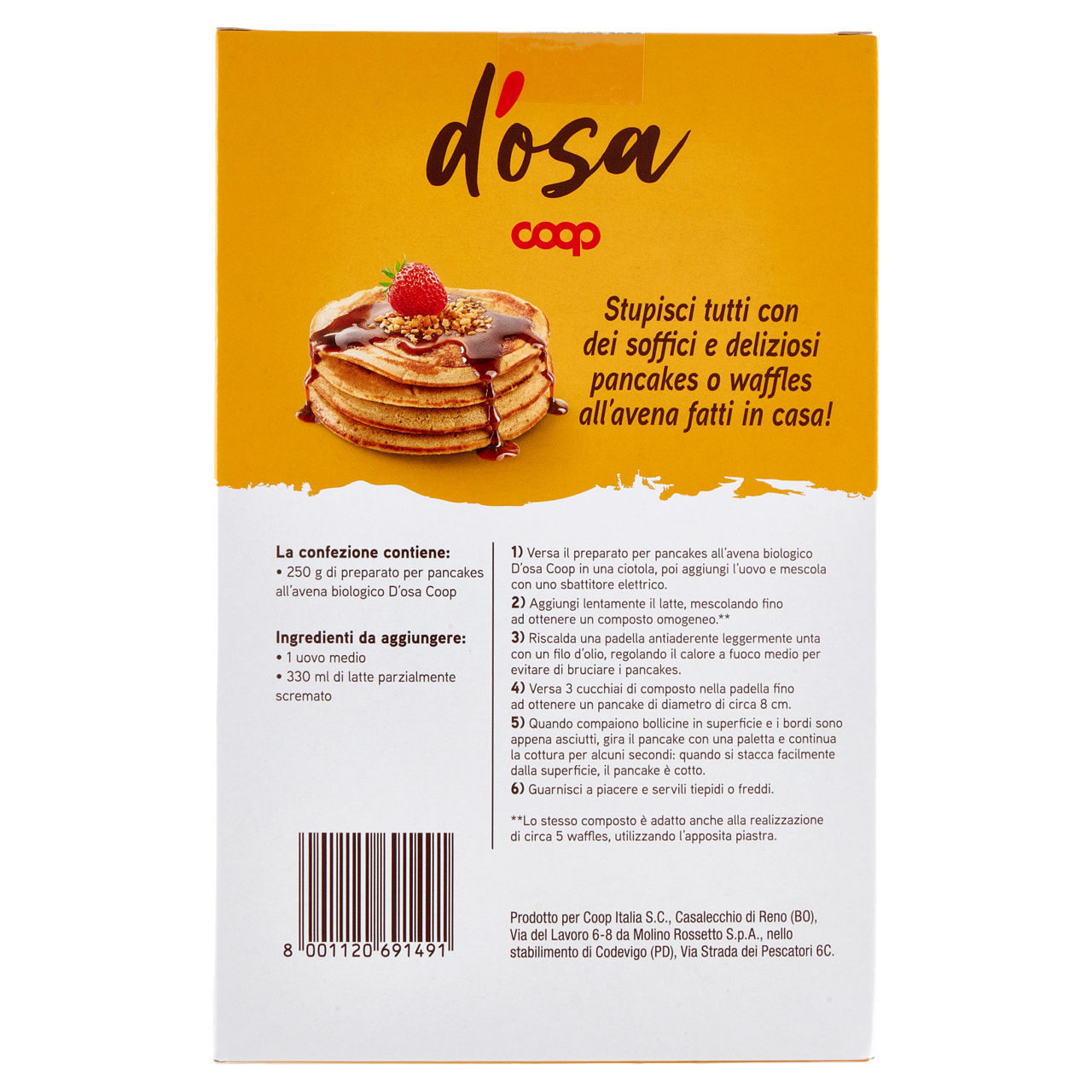 Preparato per pancakes all'avena bio 250 gr - Immagine 31