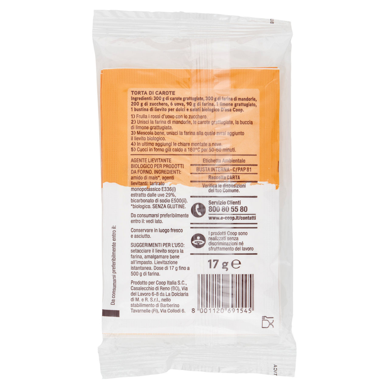 Lievito per dolci e salati bio 3 pz x 17 gr - Immagine 21