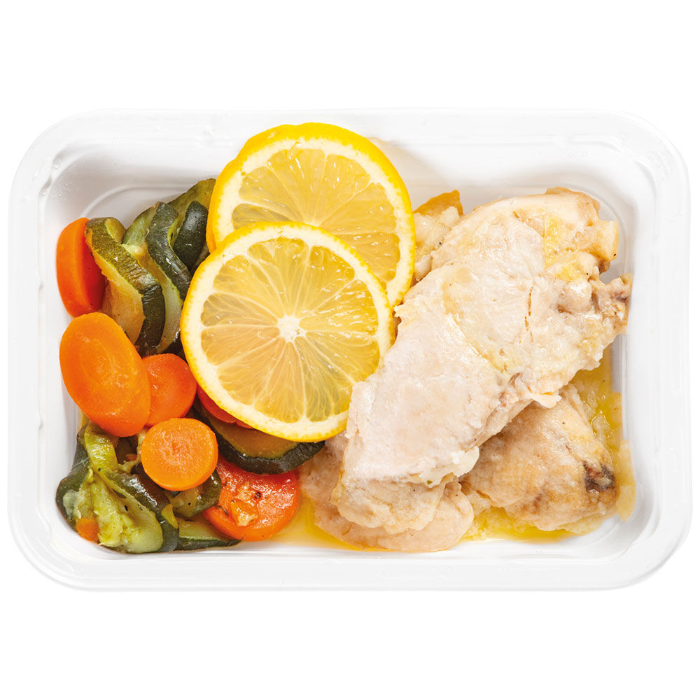 Pollo con zucchine e carote