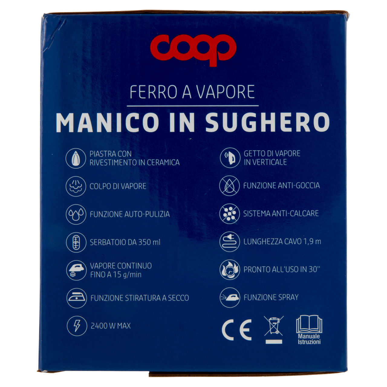 Ferro a vapore con manico in sughero - Immagine 11