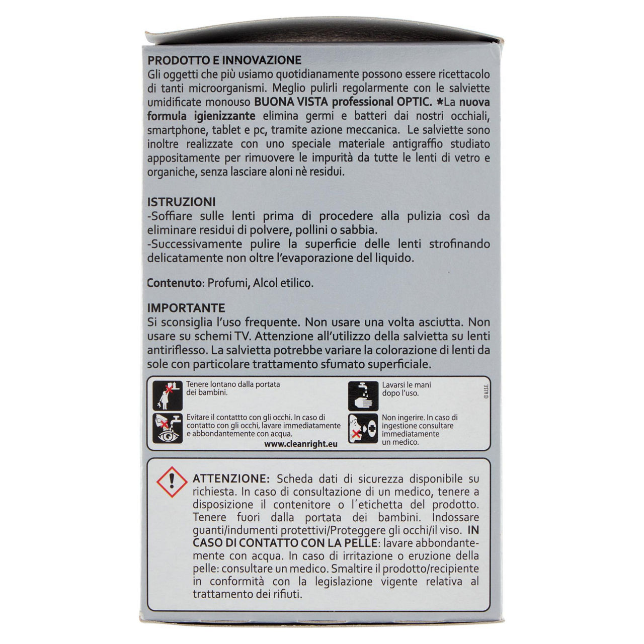 Salviette igienizzanti per occhiali buonavista antigraffio pz.54 - Immagine 31