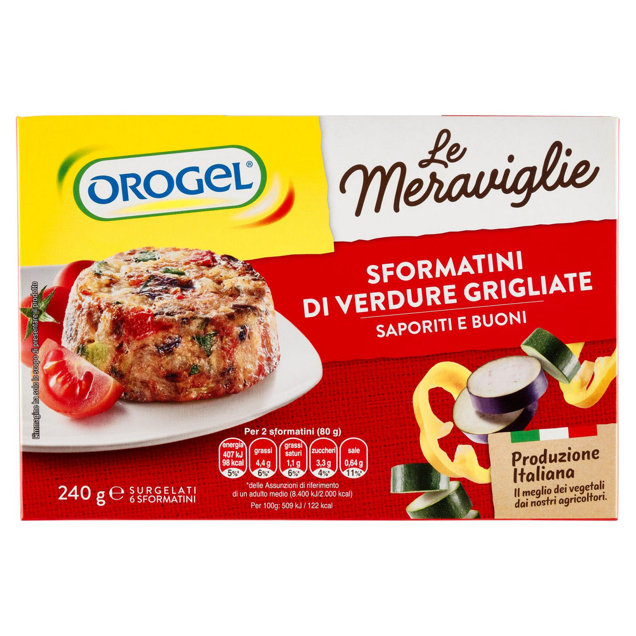 Sformatini di verdure grigliate surgelati 240 gr - Immagine 01