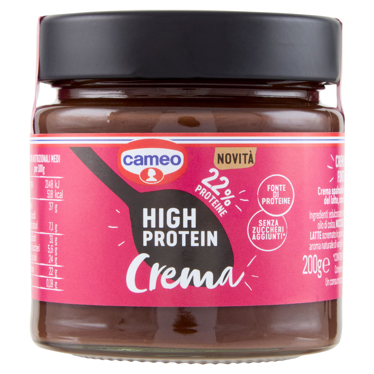 Cameo High Protein crema spalmabile 200 gr - Immagine 01