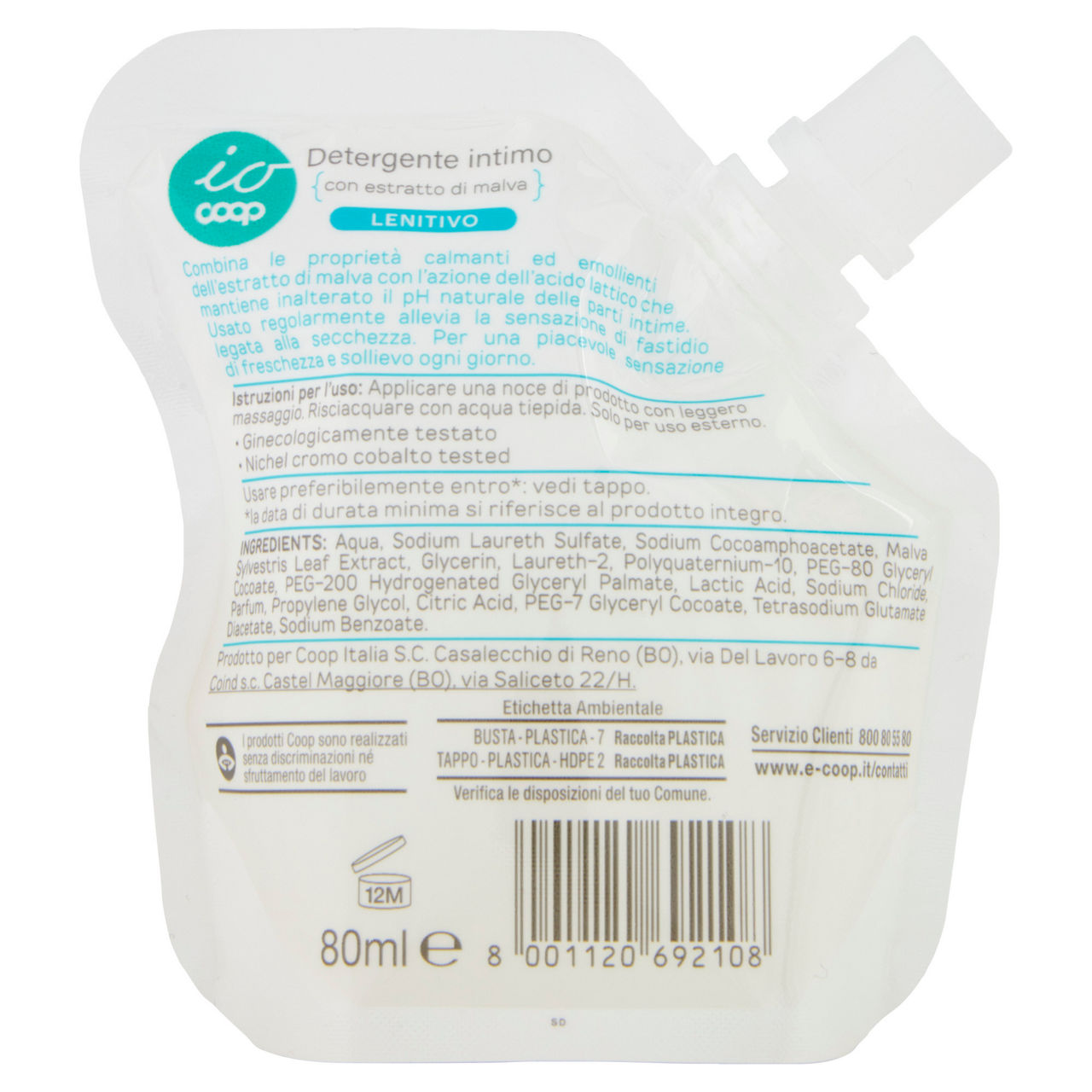 Detergente intimo lenitivo minisize io coop  ml 80 - Immagine 31