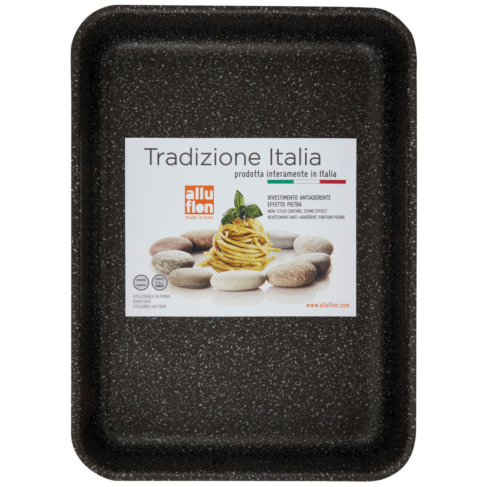 Lasagnera con rivestimento antiaderente effetto pietra 35 x 25 cm
