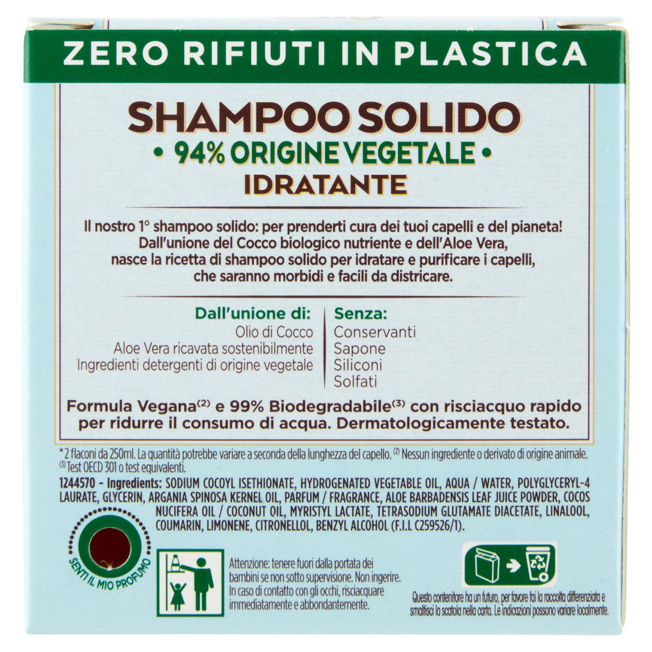 Shampoo solido bio cocco e aloe vera 60 gr - Immagine 21
