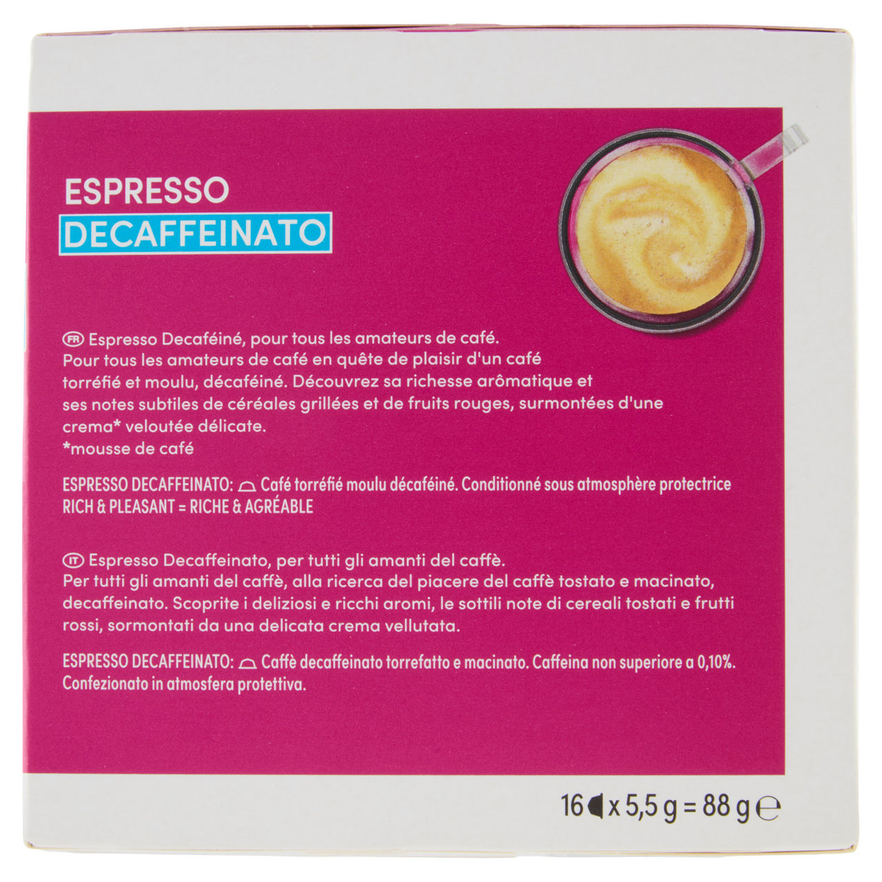 Caffè in capsule decaffeinato espresso extra crema 16 pz - Immagine 31