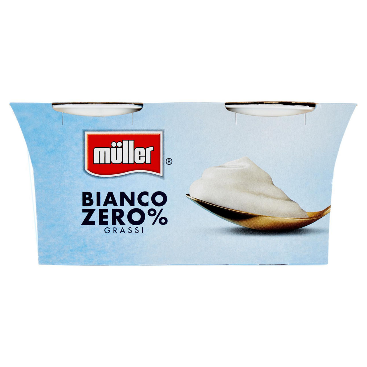 Yogurt cremoso bianco zero grassi 2 pz da 125 gr